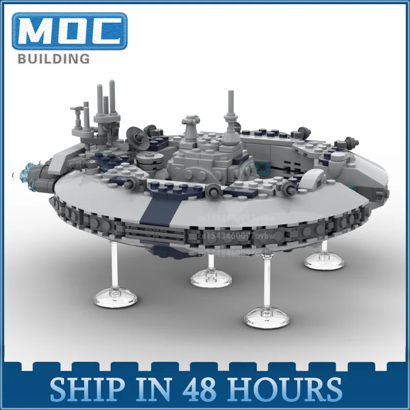 Movie Scene Space Battleship MOC Building Blocks Robot Control Ship Technology Bricks Starfighter Display Toys Xmas Gifts
