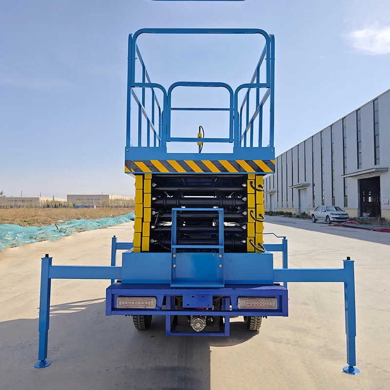 Electric Battery Driving Tricycle Aerial Lift Platform Hydraulic Scissor Lift Platform for Construction