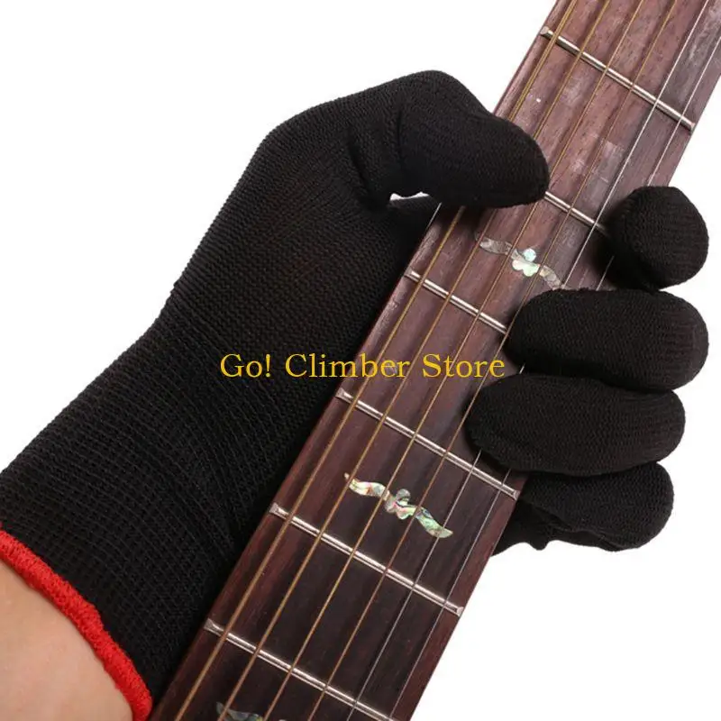 Q84C 2lots Violin Electric Bass Practice Gloves Anti Pains Finger Musicians Mittens for Electric Guitars