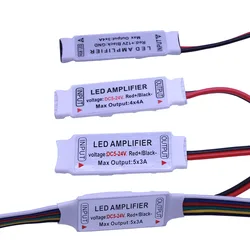 Led Mini RGBW RGBWW RGBCCT Amplifier 5Pin 6 pin  wire DC5-24V 4CH x 4A for 5050 2835 RGBW LED Strip Light RGBW  RGBWW ,5x3a 3x4a