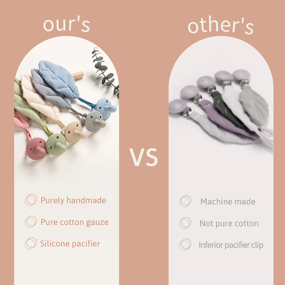 ベビーおもちゃ 新生児用かぎ針編みレインボーガラガラ3点セット、シリコンおしゃぶりと布製リーフおしゃぶりクリップ、赤ちゃん歯固めおもちゃ