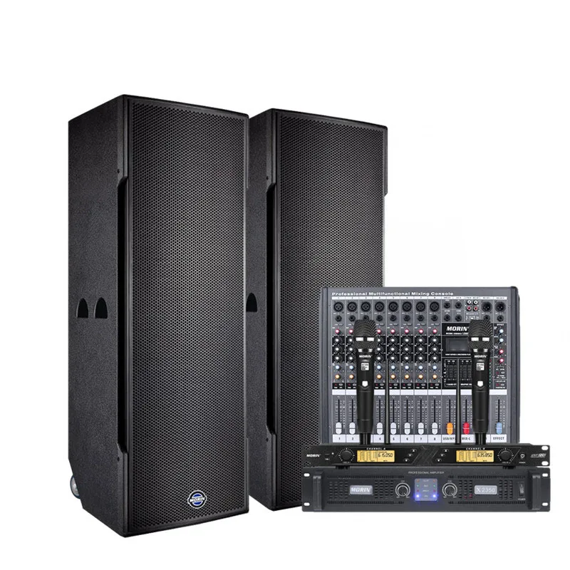 Pro Audio Dual 15 Party Speakers DJ PA Speaker System