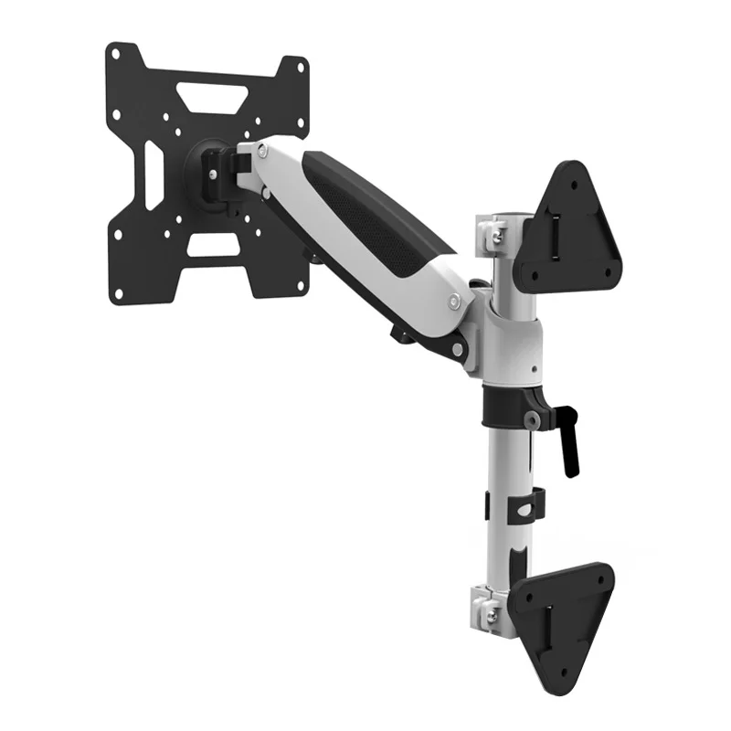 43 Inch Aluminum Alloy Wall-Mounted TV Bracket Adjustable Rotating Universal Stand Monitor 15 Tilt 111-300 11-15kg Loading
