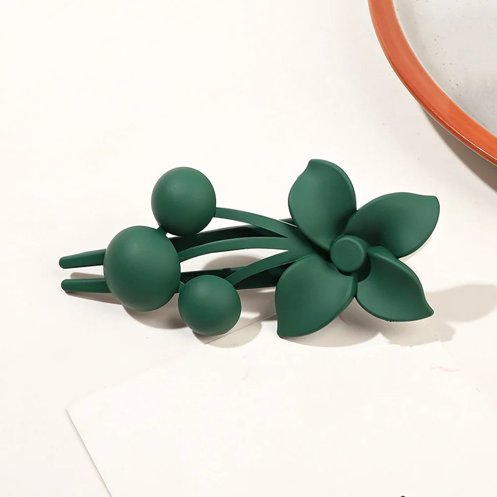 

3pcs Flower Women French No Crease Styling Clips Thick Thin Elegant French Hair Clips Hair Accessories
