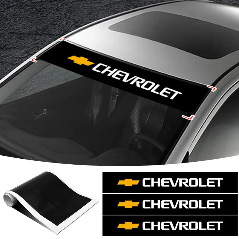 Autocollants de pare-brise avant de voiture, autocollants décoratifs avant et arrière, accessoires de voiture pour Chevrolet Cruze Aveo Captiva Lacetti