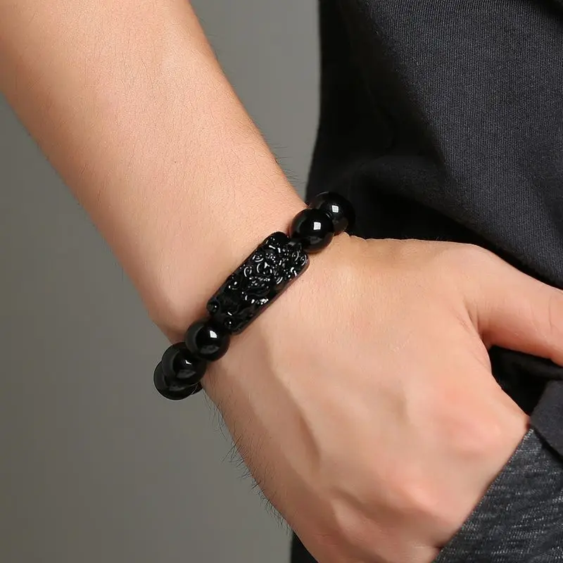 New Obsidian Pixiu Bracelet Transshipment Lucky Fashion Atmospheric Bracelet