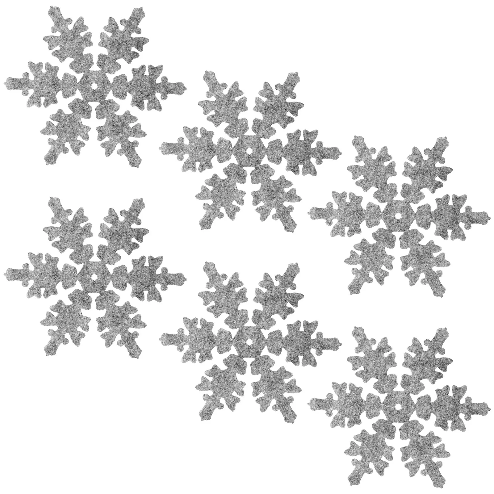 8Pcs Christmas Snowflake Coasters Reliable Non-Deformable Cup Mats Heat Resistant Decorative Placemat Christmas Party Cup Mat