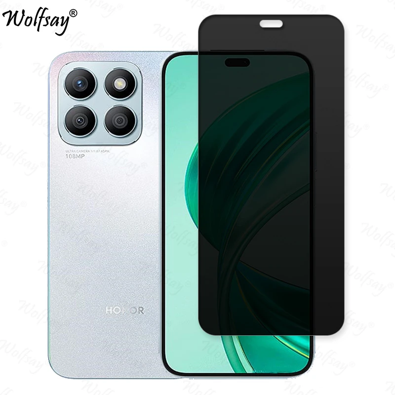 Protector de pantalla de privacidad para Honor X8b, vidrio templado antiespía para Honor X8b, película de lente de cámara, vidrio para Honor X8b, 6,7 pulgadas