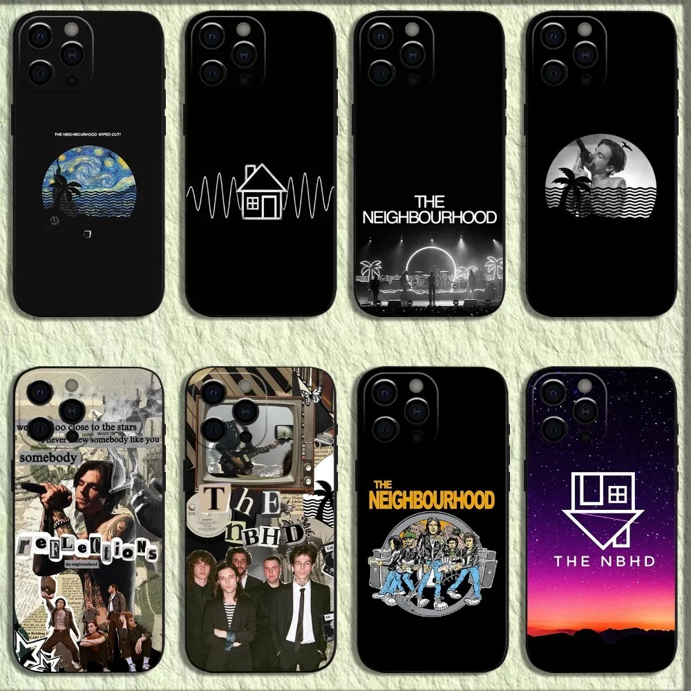 The N-Neighbourhood NBHD Phone Case For iPhone 16,15,14,13,12,11,Pro,X,XS,Max,XR,Plus,Mini Soft Black Cover