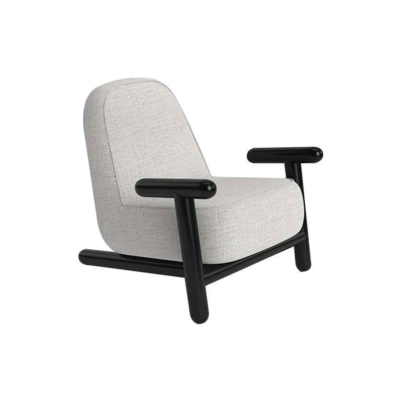 

Sled chair, living room, houndstooth backrest, sofa chair, vintage study, homestay, fabric leisure chair