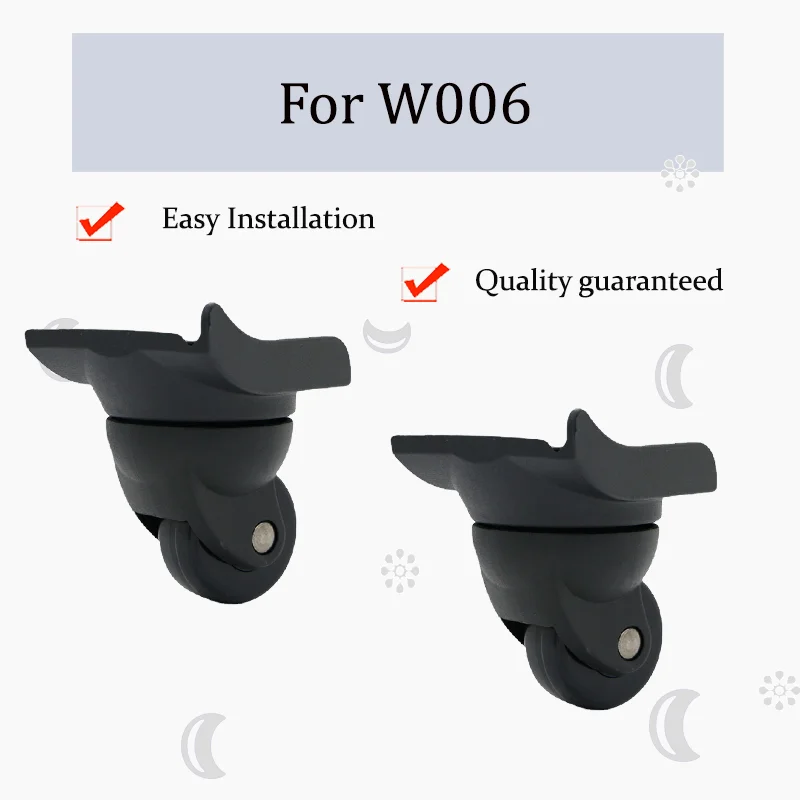 

For W006 Luggage Wheel Replacement Kit - Durable Material Luggage Wheel Repair Parts Achieve Smooth 360° Rotation