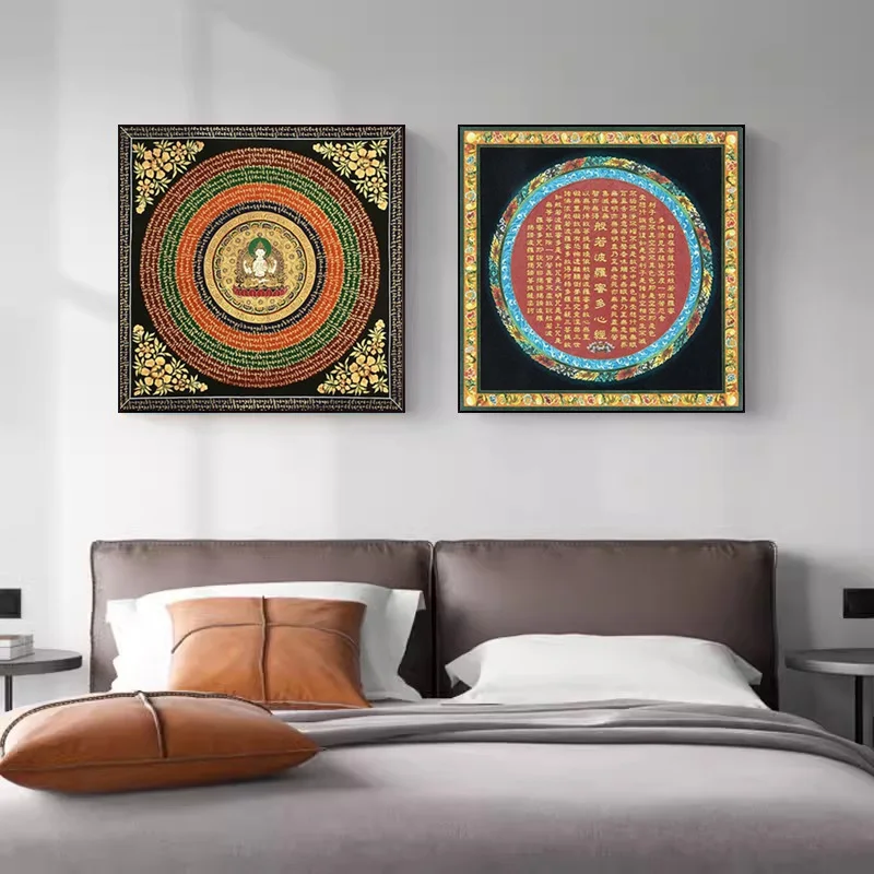 Classic Golden Tibet Thangka Buddha Canvas Paintings And Prints Wall Art HD Pictures For Living Room Home Decor Frameless Gifts - Image 5