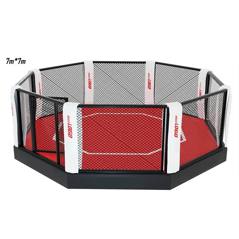 custom boxing ring de boxe usine au sol aiba wrestling steel cage fiba approved boxing ring mma muay thai octangle cage