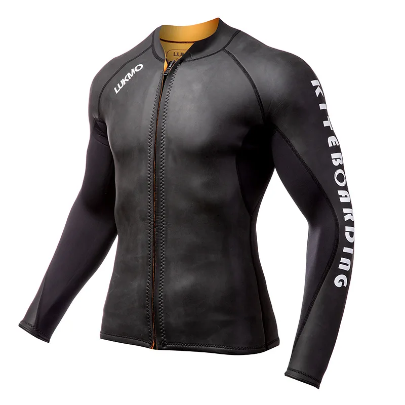 2MM Neoprene Suit Jacket Swimming Top Suit Windproof Men Split Diving Warm Jacket Surfing Motorboat Diving Jacket