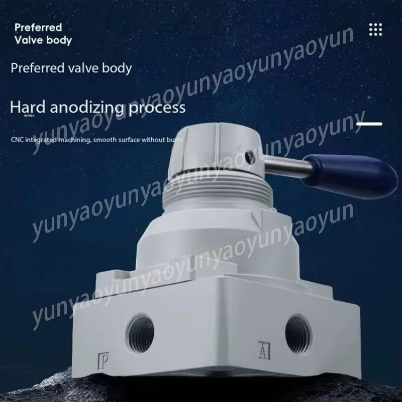 4HV Series Manual Rotary Valve Hand Controlled Industrial Flow Control Regulation Valve