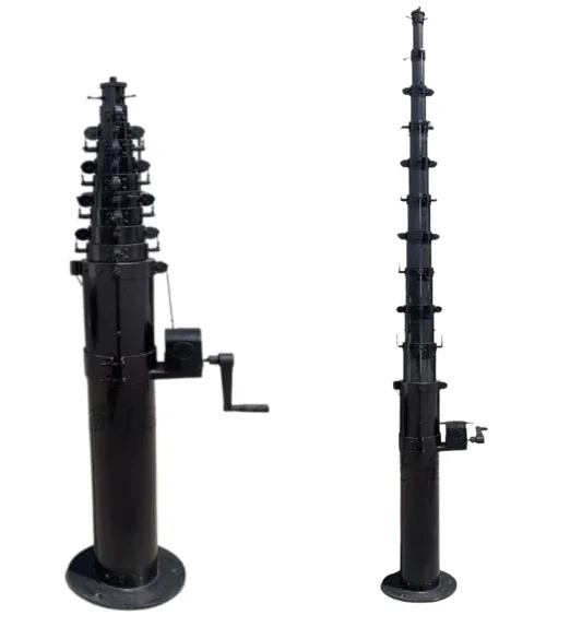 carbon fiber fishing pole antenna Gabil GRA-CF5200 Blue HF Telescopic Whip fits any vehicle with a screw on antenna. 3-15m carbon fiber antenna lighting