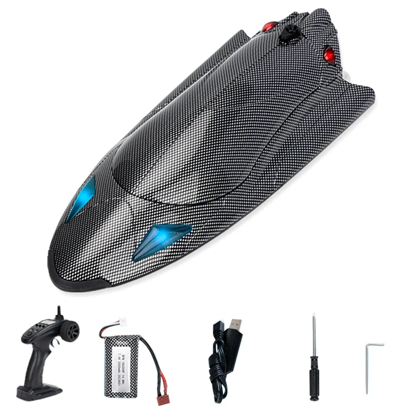 HFES RC ボート 25+ 高速リモートコントロールボート プールや湖用 2.4 GHZ RC ボート 大人 子供用 充電式バッテリー交換付き