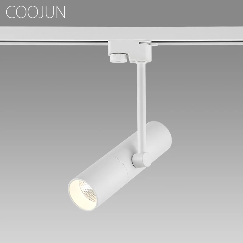 COOJUN LED 천장 트랙 조명 스포트라이트, COB 트랙 조명, 벽 레일 스포트라이트 시스템, 의류 매장 홈 램프, 110-240V, 5W, 9W