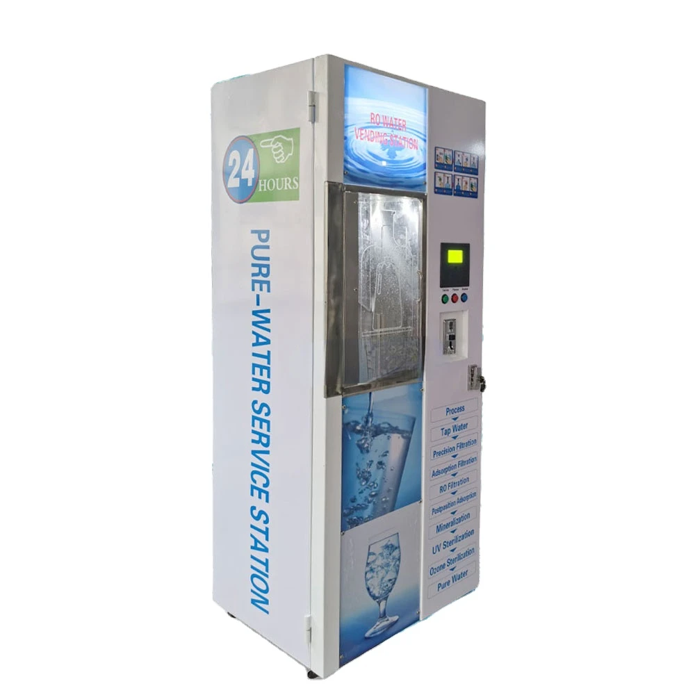 2023 400-800GPD Purified Water Vending Machine Reverse Osmosis Dispenser Water Vending Machine With Card Reader Option