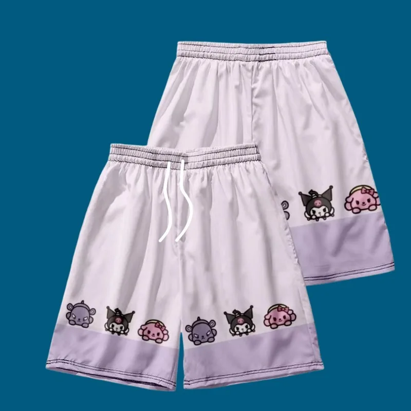 

MOTO-25/26 Summer New Sanrio Series 3D Printed Cartoon Cute Shorts for Women's Casual Beach Quick Drying Shorts
