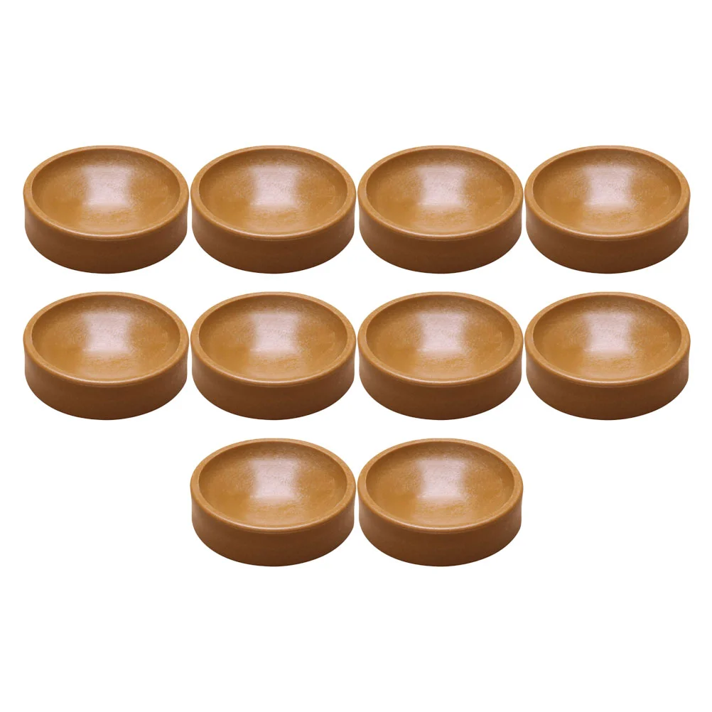 10 Pcs Furniture Mat Piano Foot Pads Caster Cups for Table Mats Leg Anti-skid Non-slip Protective