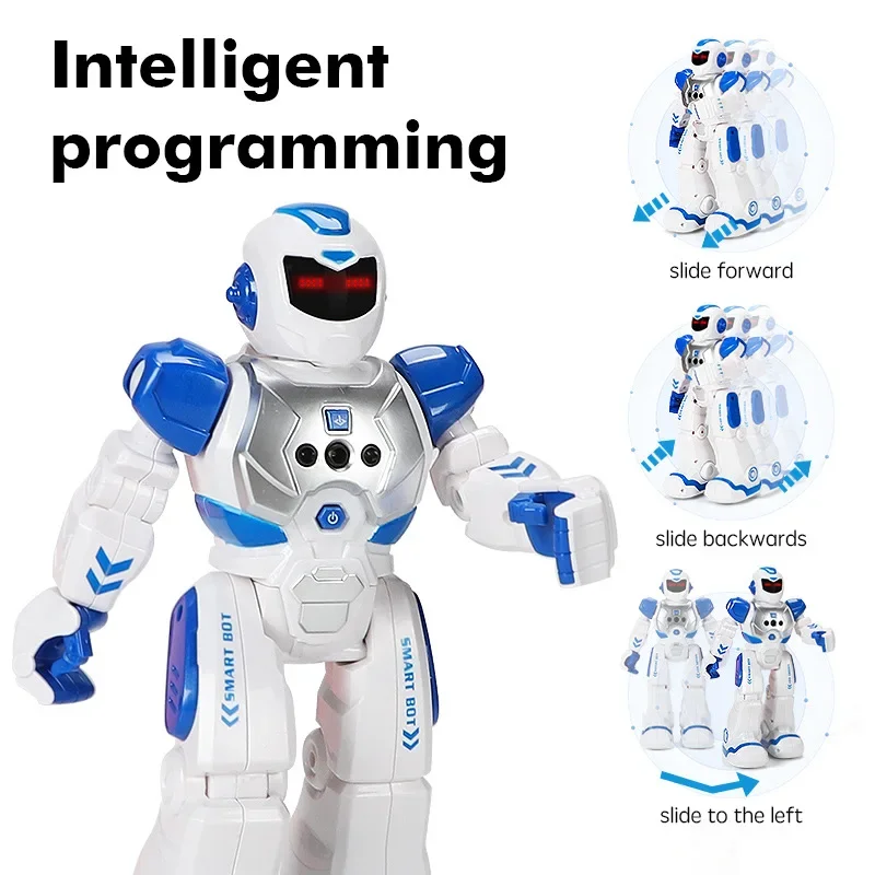 

English/Russian Intelligent RC Robot Sensing Remote Control Toys Programing Education Music Dance Robots Auto Follow Gesture Toy