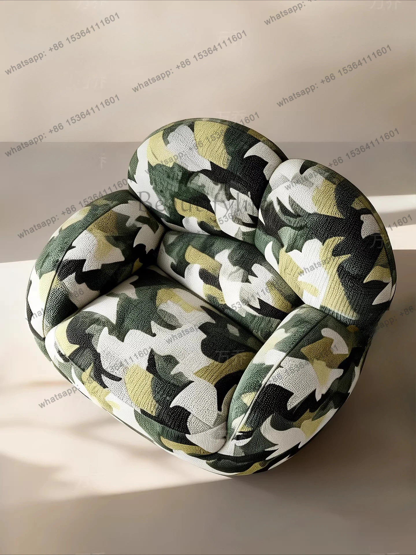 

yj9 Italian minimalist single sofa living room Nordic medieval leisure lazy single chair