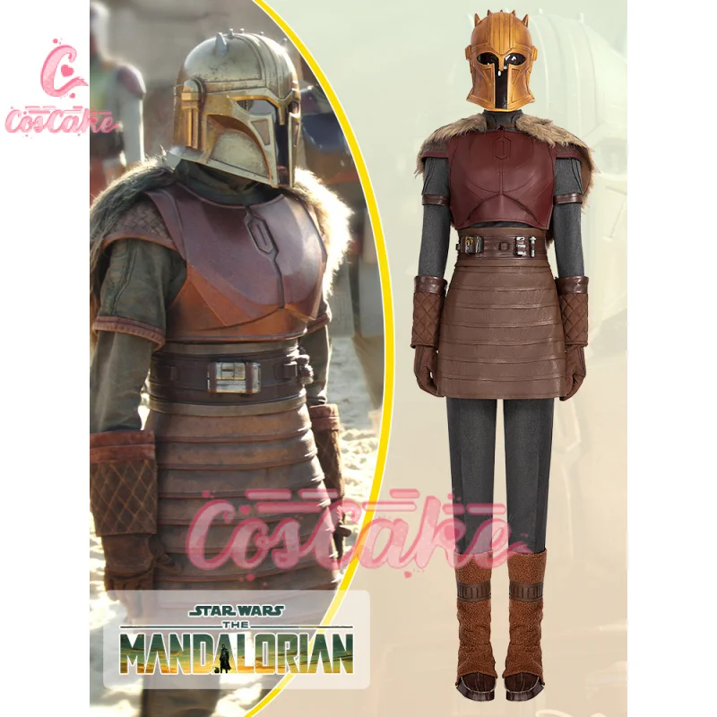 Season 3 The Armorer Cosplay Costume Women Mandalo Battle Suit Halloween Masquerade Clothing With Helmet The Armorer Outfit