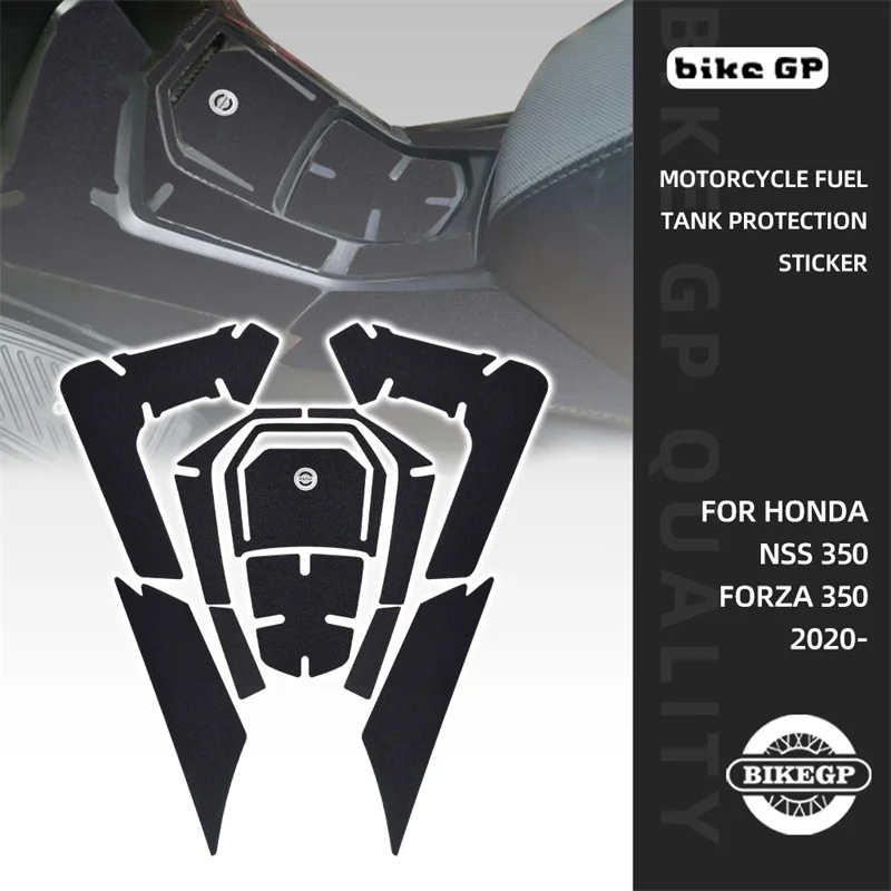 BIKE GP Graphics Kit Tank Motorcycle Pad Sticker For HONDA NSS 350 Forza 350 Rubber Non-slip Protector Cover Decals