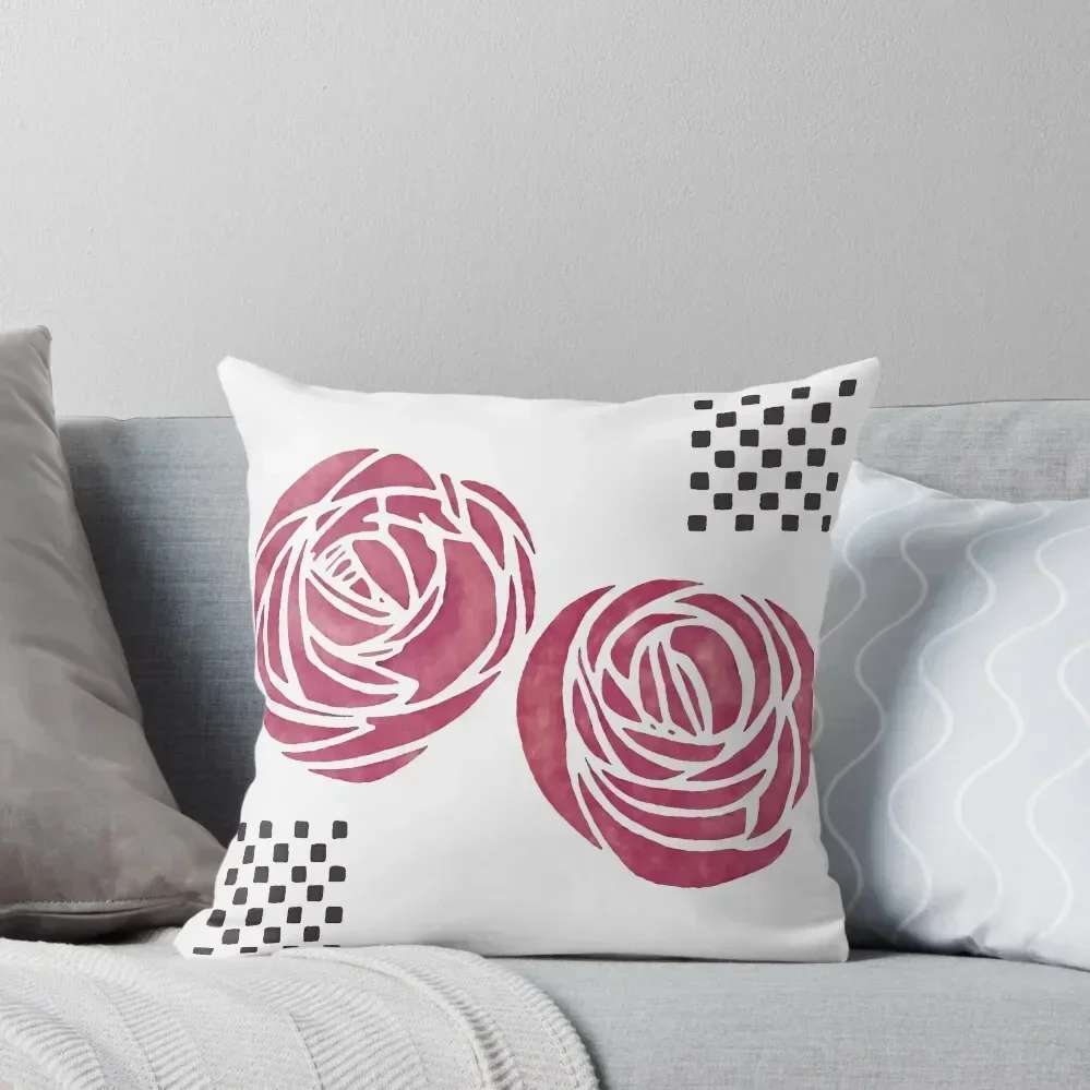 

Charles Rennie Mackintosh Roses 8. Throw Pillow Covers For Sofas New year christmas ornaments 2025 pillow