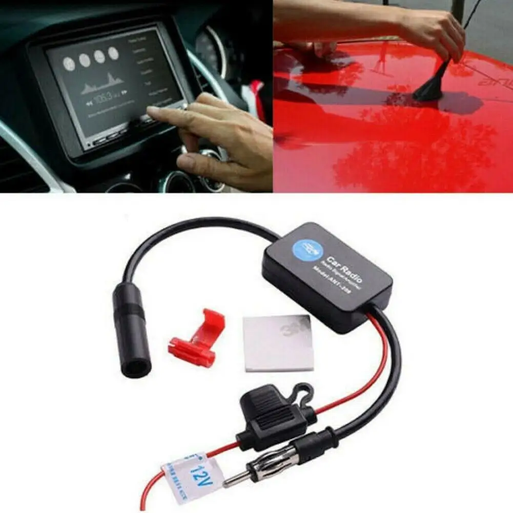 12v Car Radio Antenna Fm/am Radio Signal Amplifier Booster Car Antenna Aerials 80-108mhz For Marine Boat Auto Z0i3