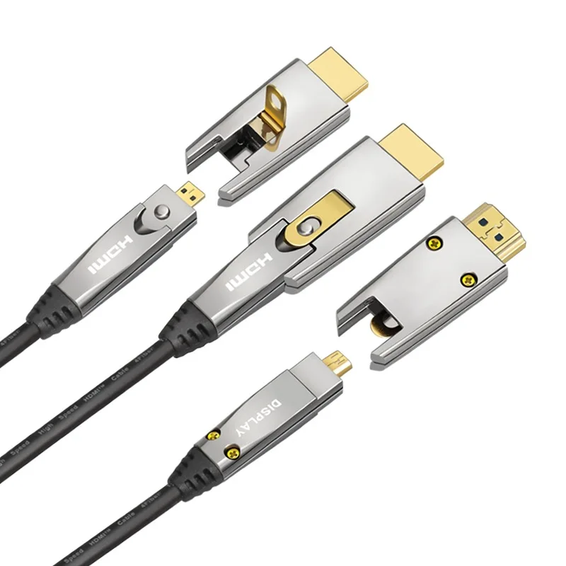 

HDMI-compatible High-Speed Fiber optic cable 4K@60Hz 2.0 Optical Cable Alloy Adapter 18Gbps HDR10 4:4:4 HDCP2.2 for TV PS4 Xbox