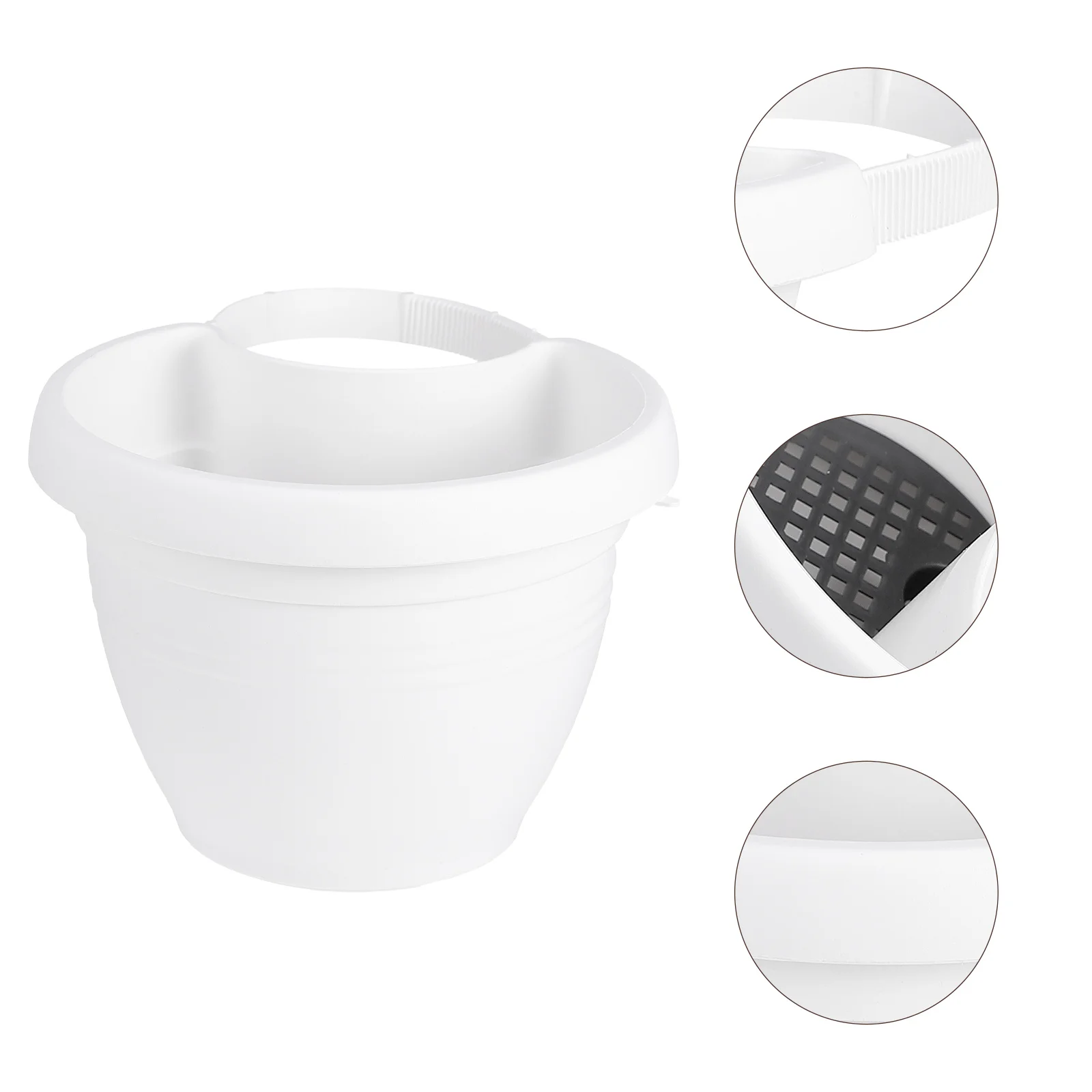 

Water Pipe Wall Hanging Flower Pot Basket Planters for Downspouts Holder Pulley Indoor Vases Stand