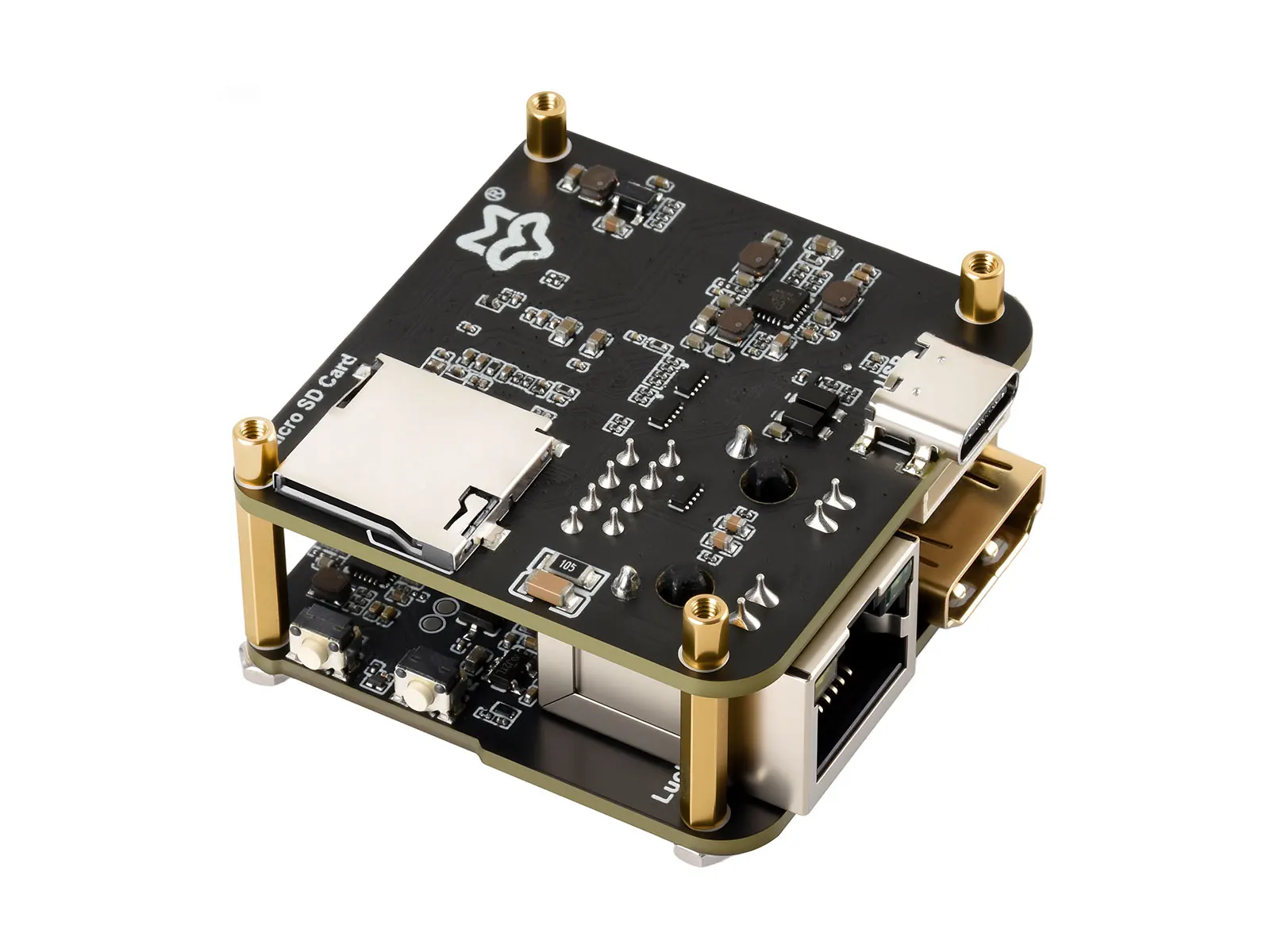 Luckfox PicoKVM Lightweight IP KVM Remote Management Tool,Supports 1920×1080@60fps HDMI Video Input/HID Signal Output