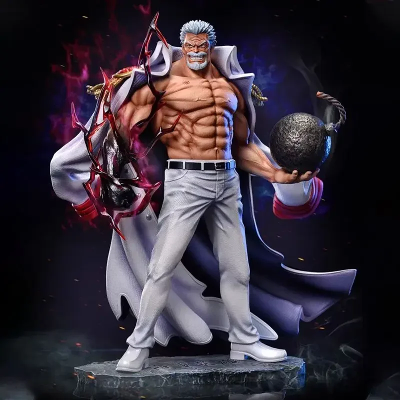 Anime Iron Fist Monkey D Garp Action Figures Cape Heroes One Piece Figures PVC Collection Statue Model Toys Decoration Gifts