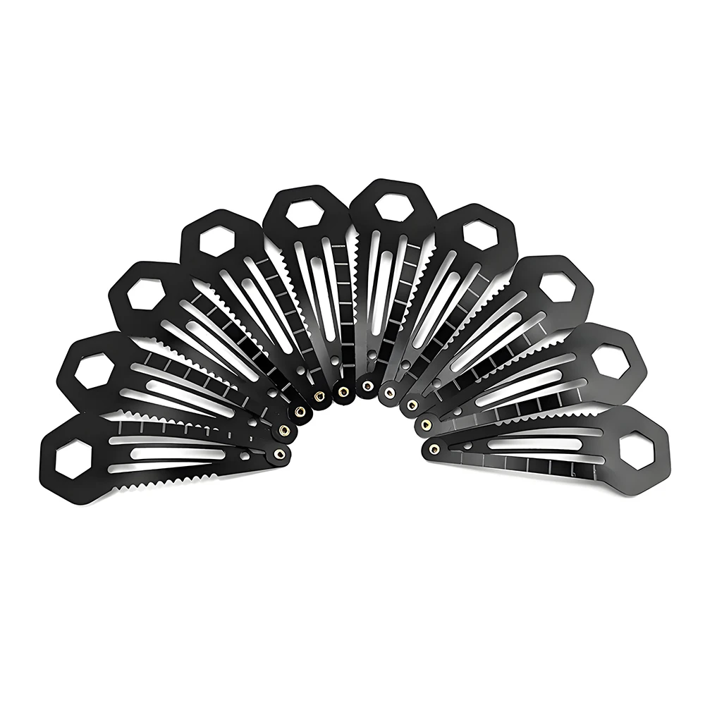 

10Pcs Tactical Hairpins Self Defense Hair Clips Women Hair Accessories Screwdriver Peeler Saw Cm Ruler Camping Survival Gear