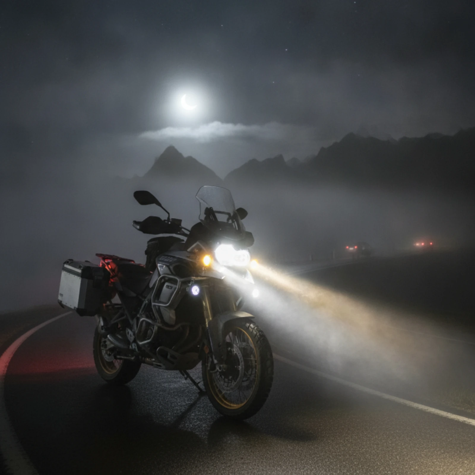 2 Pieces LED Auxiliary Lights with Wiring Harness Compact Motorcycle LED Pods with Switch Motorcycle Lights with Switch