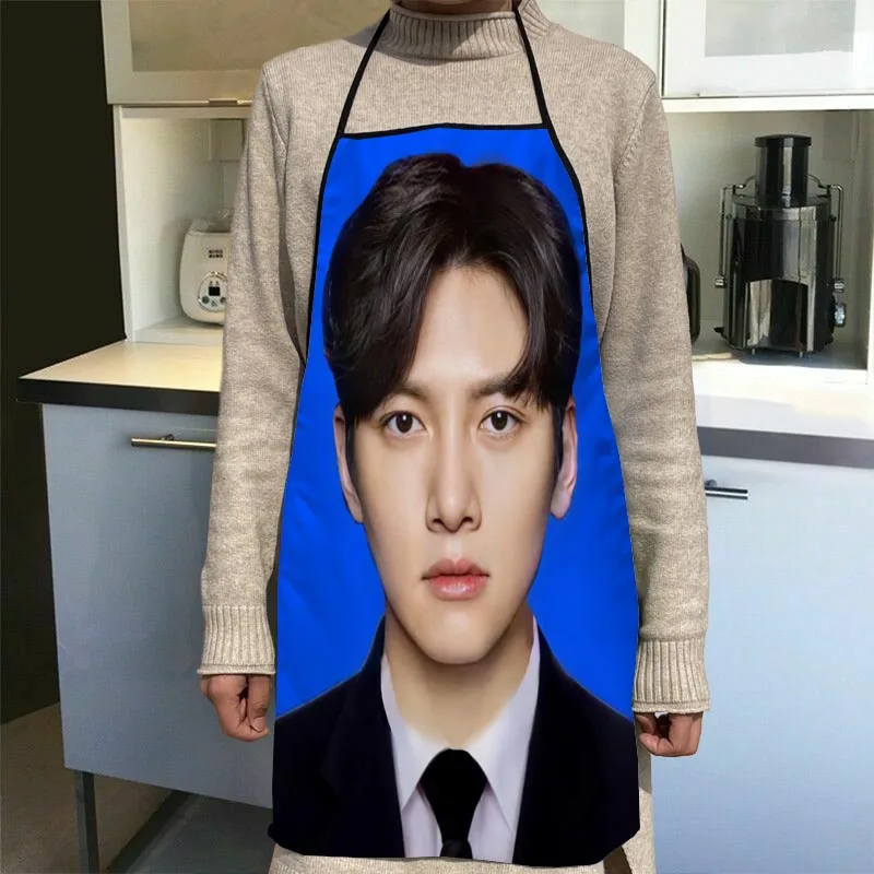 Ji Chang Wook Apron Kitchen For Women Man BBQ Cleaning Cooking Aprons Stain-proof Apron 10.16WJY