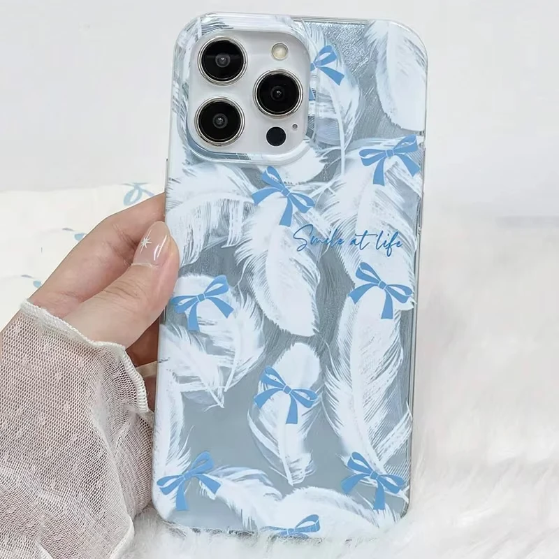 Cute Pink Bowknot Print Phone Case For Samsung Galaxy A55 A54 A53 A34 A15 A35 S25 S24 S23 Ultra S22 S21 Plus S20 FE Cover - náhled 6