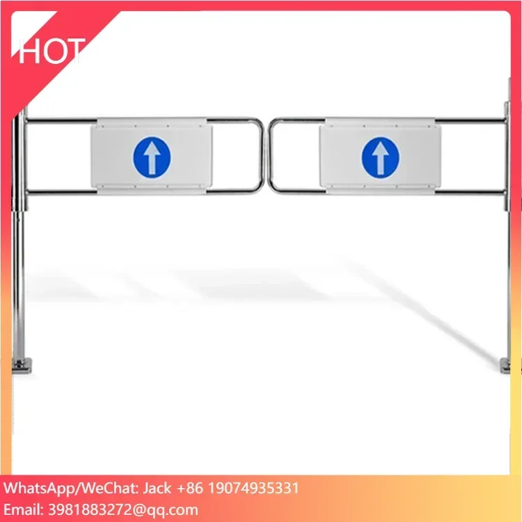 

Hot Selling Custom Supermarket Door Fast Pedestrian Access Control System Swing Gate
