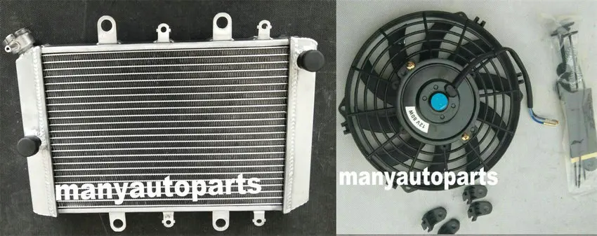 

Подходит для Yamaha Grizzly Kodiak 700 YFM700 2015-2021 2020 2019 2018 2017 2016 алюминиевый радиатор и вентилятор