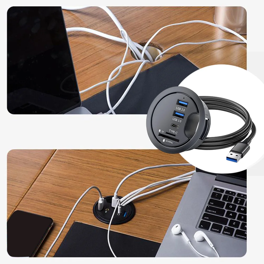 منظمة مساحة العمل 69*59*24 مللي متر USB 3.0 محور بطاقة الذاكرة لبطاقة SD TF تصميم موفر للمساحة اتصال متعدد الاستخدامات