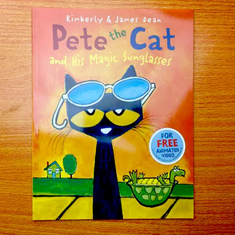 

1 Books A4 Pete The Cat Picture Books Kids Learning English Stories Children's Book Bedtime Reading Gifts Novels And Comics Toys