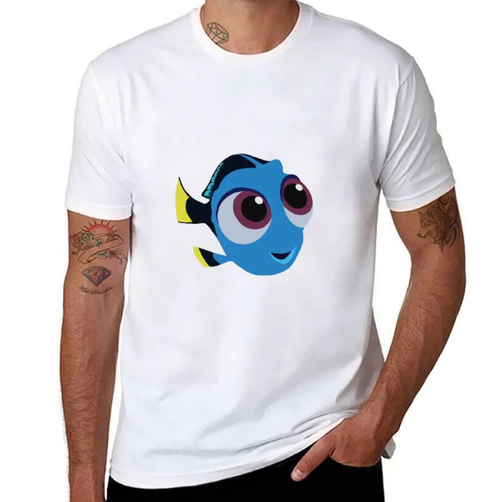 fish baby T-Shirt Utility Casual Work T-Shirt