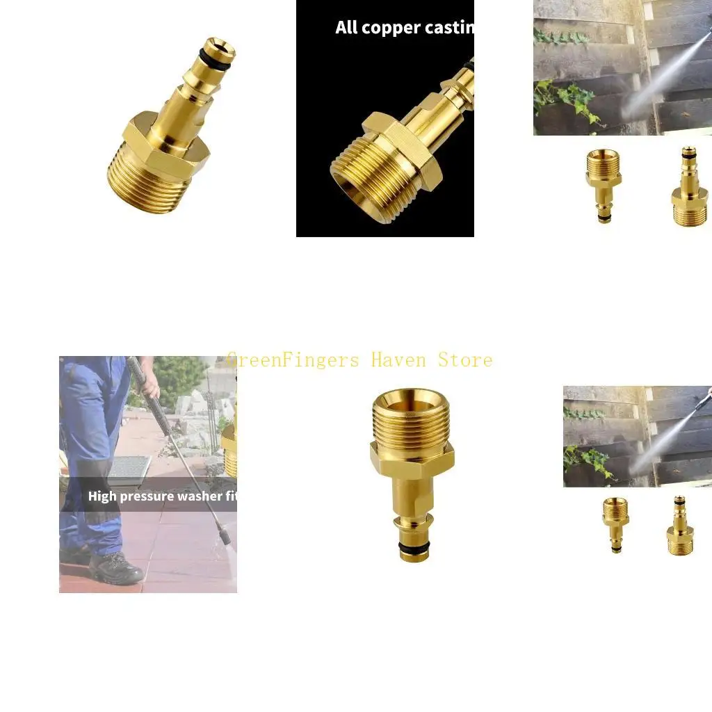 

F68D Адаптер фитингов с высокой степенью соединения для принадлежностей для мойки высокого давления, латунный адаптер для