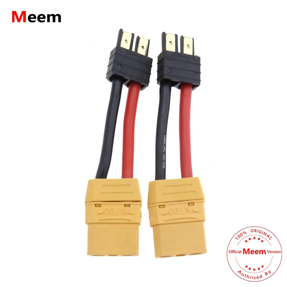 

Create idea 2Pcs XT90 Female to Male Connector Adaptor Plug 12AWG with 8cm Cable for RC UAV Car Charger LiPo Battery Connector