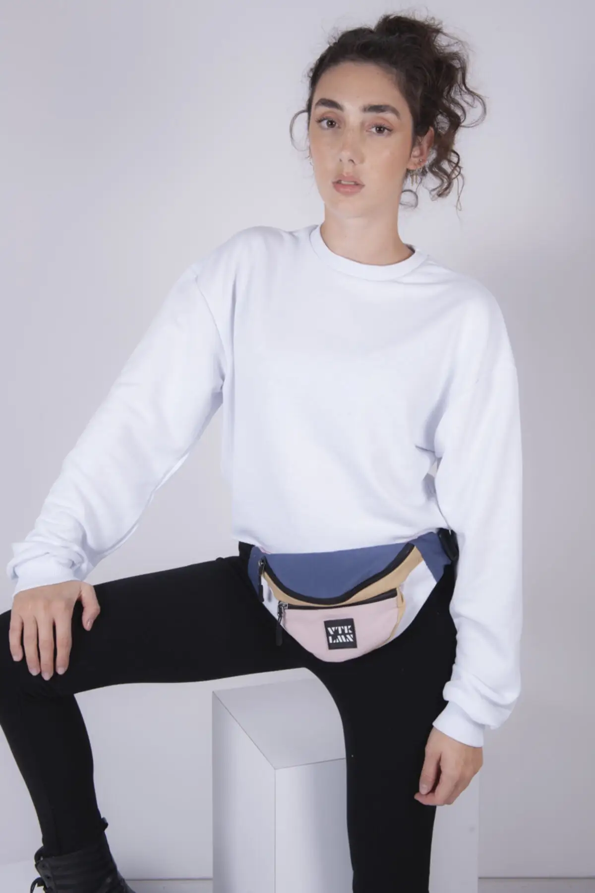 Unisex colorful shoulder and waist bag