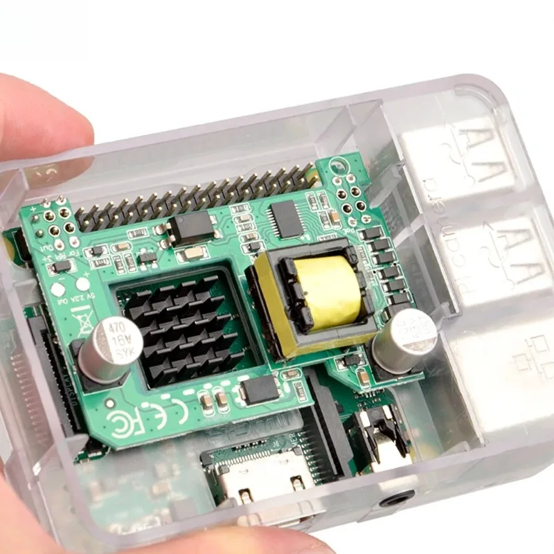 5Volt Active Pi Hat 44-56V PoE Input 10 watt PoE Hat board for Raspberry Pi Pi3B+ Pi4 Gigabit Data Speed
