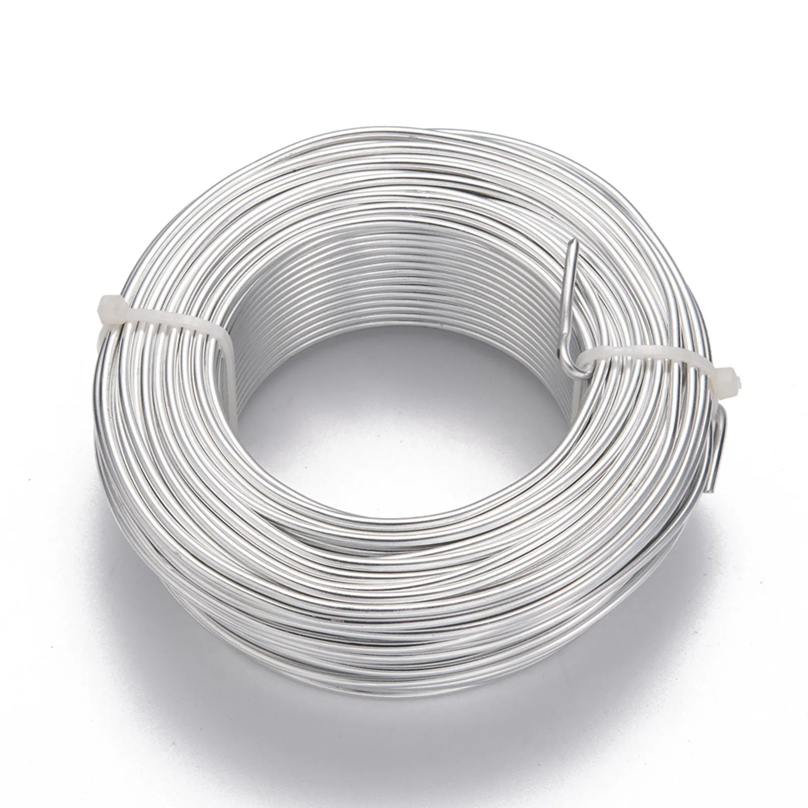 2.5mm 35m/500g Round Aluminum Wire Bendable Metal Craft Wire for DIY Jewelry Craft Making Silver