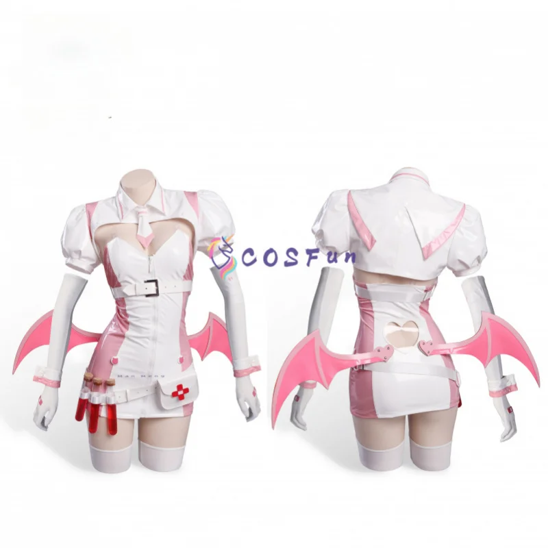 

2026 New Women Halloween Carnival Party Muse Dash Buro Cosplay Costume Nurse Dress Full Set Uniform Props Accessories